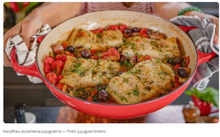 Bacalhau à putanesca fácil e delicioso da Juju Guerra