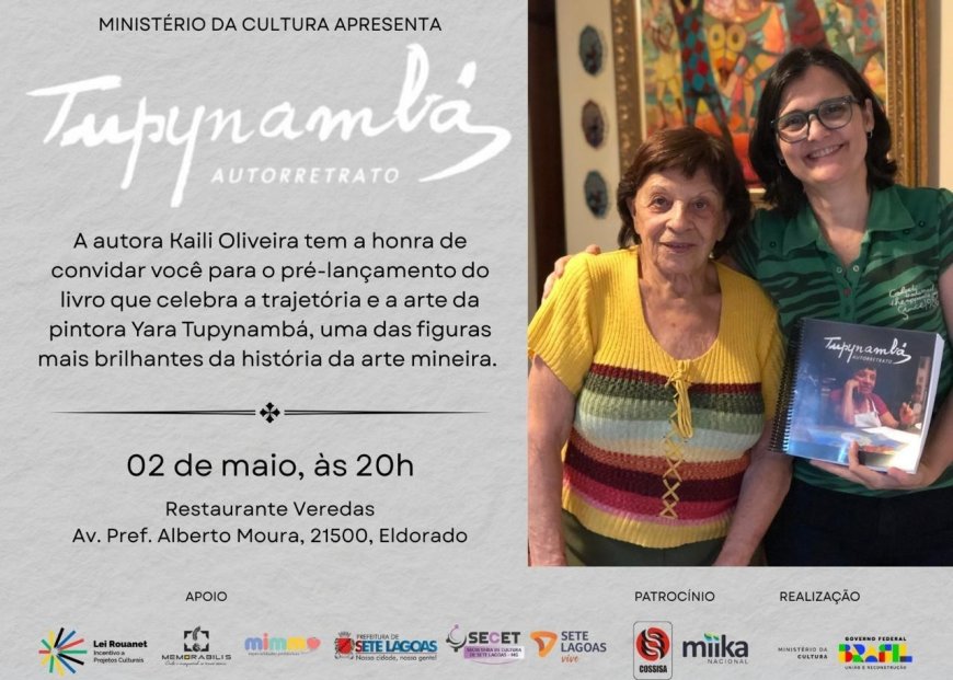RELEASE – PRÉ-LANÇAMENTO DO LIVRO “TUPYNAMBÁ – AUTORRETRATO” CELEBRA A VIDA E A OBRA DE YARA TUPYNAMBÁ