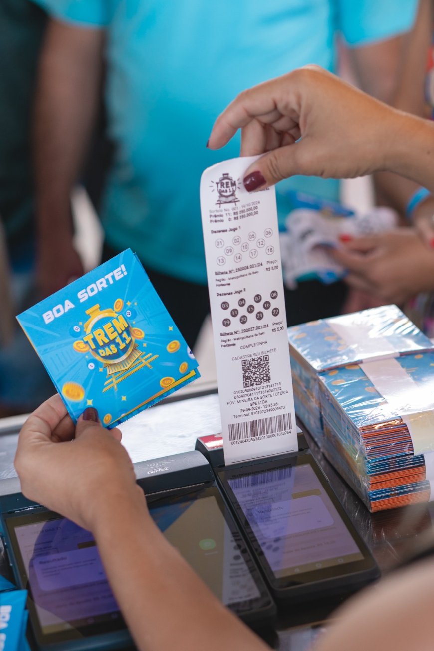 TREM DAS 11 ACUMULA E CHEGA A UM MILHÃO E MEIO DE REAIS NO PRÓXIMO SORTEIO