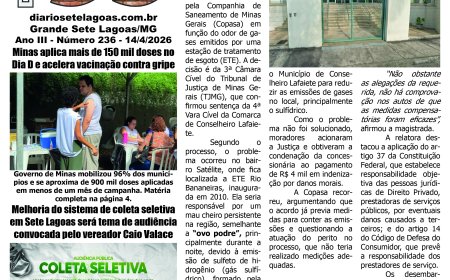 Jornal Diário Sete Lagoas de terça-feira dia 14 de abril de 2026