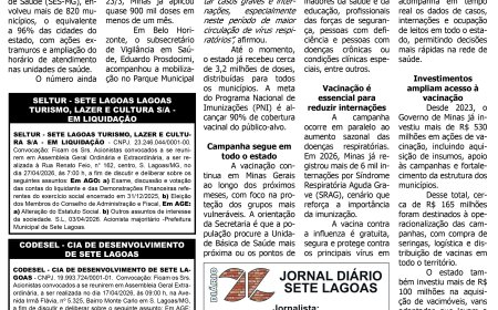 Jornal Diário Sete Lagoas de terça-feira dia 14 de abril de 2026