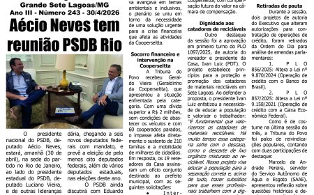 Jornal Diário Sete Lagoas de quinta-feira dia 30 de abril de 2026