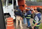Setcemg e PRF realizaram blitz educativa para conscientização de caminhoneiros em Sete Lagoas