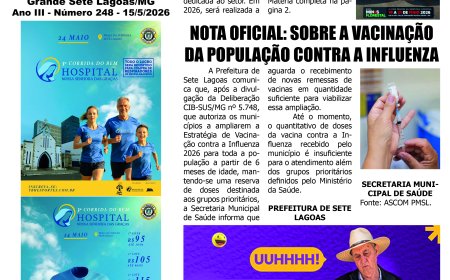 Jornal Diário Sete Lagoas de sexta-feira dia 15 de maio de 2026