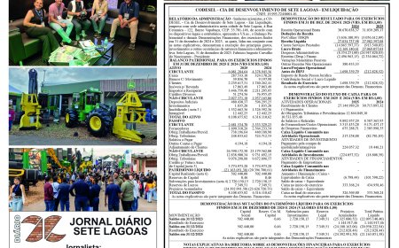 Jornal Diário Sete Lagoas de terça-feira dia 26 de maio de 2026