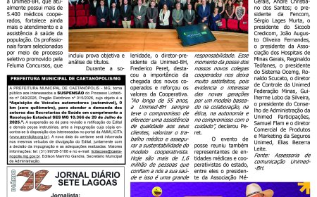 Jornal Diário Sete Lagoas de sexta-feira dia 29 de maio de 2026