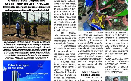 Jornal Diário Sete Lagoas de quinta-feira dia 4 de junho de 2026