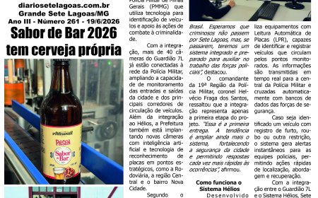 Jornal Diário Sete Lagoas de sexta-feira dia 19 de junho de 2026