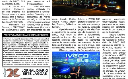 Jornal Diário Sete Lagoas de sábado dia 20 de junho de 2026