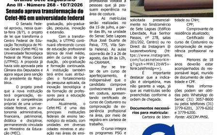 Jornal Diário Sete Lagoas de sexta-feira dia 10 de julho de 2026