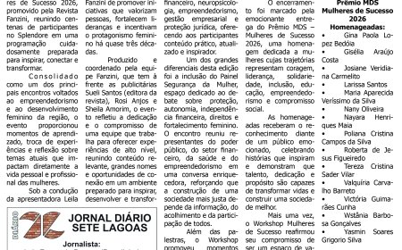 Jornal Diário Sete Lagoas de sábado dia 11 de julho de 2026