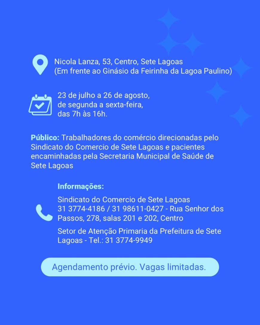 Sistema Fecomércio MG, por meio do Sesc em Minas, lança o Projeto Sesc Saúde do Homem